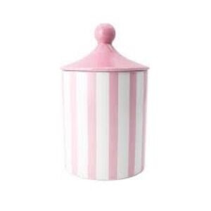 Target Pink and White Striped Canister